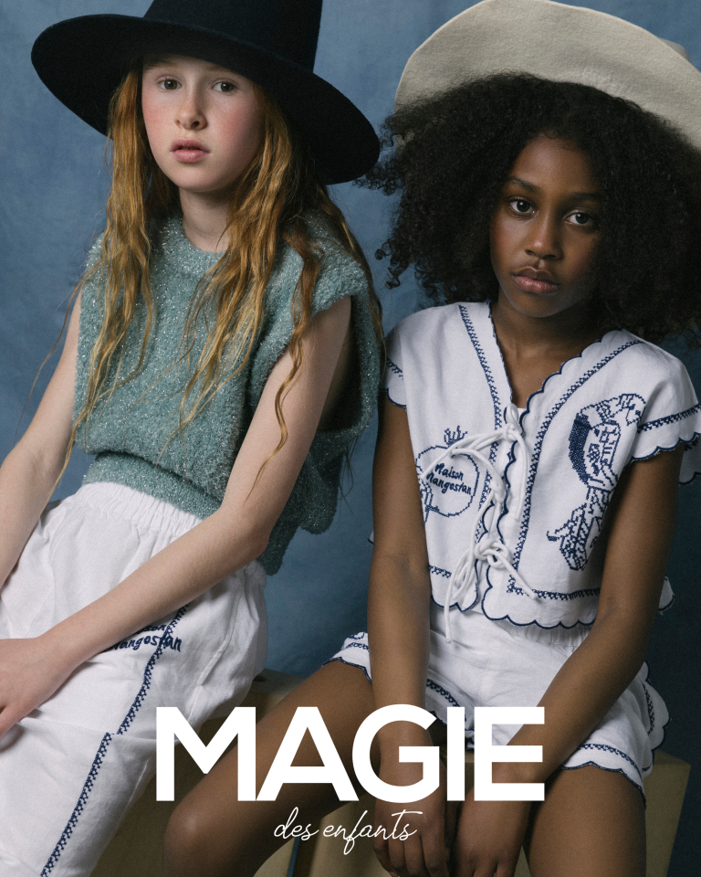 Modelo en pose estática con estilismo conceptual